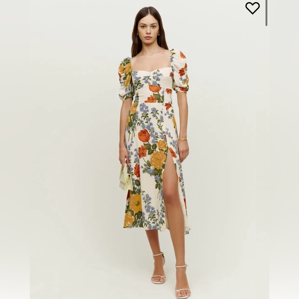 Reformation “Bandit” Puff Sleeve Dress
